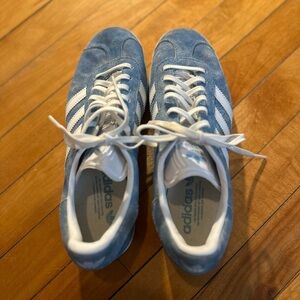 Adidas Gazelle Blue Suede Sneakers